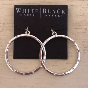 Silver hoop earrings